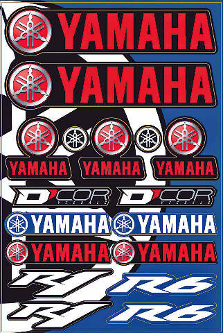 D-COR YAMAHA STREET DECAL SHEET 40-50-102