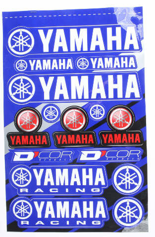 D-COR YAMAHA DECAL SHEET 40-50-101