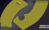 D-COR FRAME GRIP GUARD DECAL YELLOW 16-40-106
