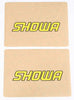 D-COR UPPER FORK DECAL SHOWA YELLOW 40-80-124