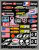 D-COR HELMET LOGOS DECAL SHEET 9.5