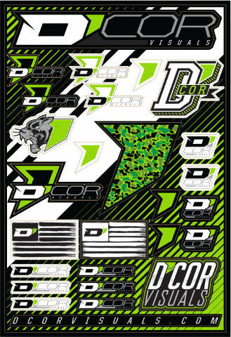 D-COR LOGO DECAL SHEET 12