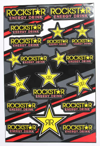 D-COR FLY/ROCKSTAR DECAL SHEET 40-90-601