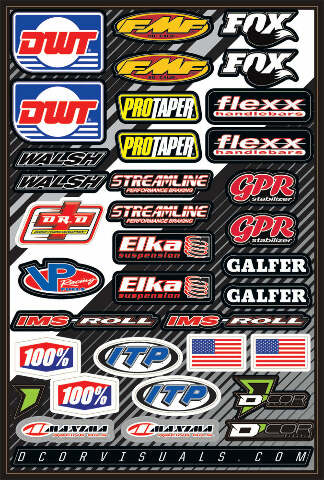 D-COR ATV DECAL SHEET 40-90-107