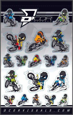 D-COR KIDS CHARICATURE DECAL SHEET 4 MIL 40-90-115