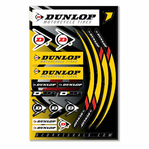 D-COR DECAL SHEET 12 MIL DUNLOP DECAL SHEET 12 MIL DUNLOP 40-90-117