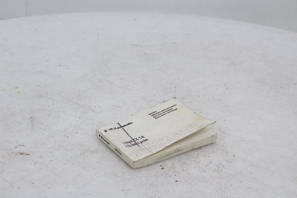 Owner's Manual Kawasaki ZX14 Ninja 06-11 OEM ZX 1400
