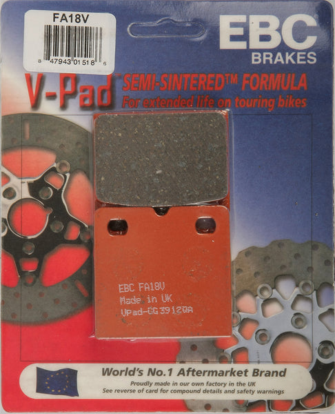 EBC BRAKE PADS V-SERIES FA18V