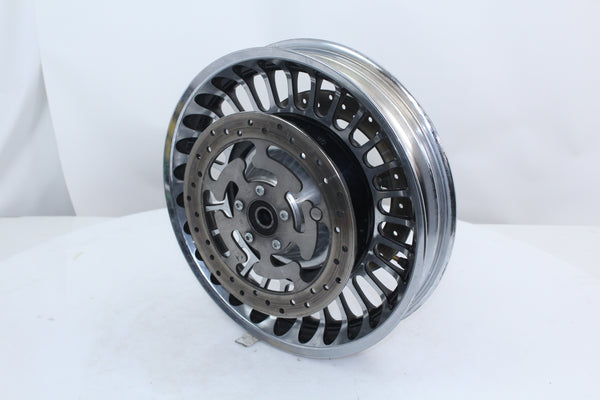 Harley-Davidson FLHTCU Electra Glide Ultra Classic 2012-2016 Wheel Assembly Front Impeller 17x3 Chrome 10 Spoke Wheel Touring OEM