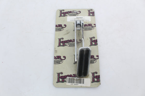 Universal Universal Lokar Pedal Spring Loaded Chromed Steel Gas Pedal Street Rod