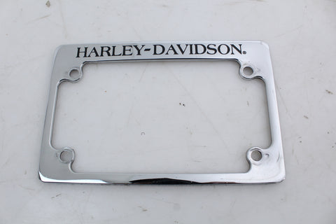 Harley Davidson Universal License Plate Frame Chrome OEM