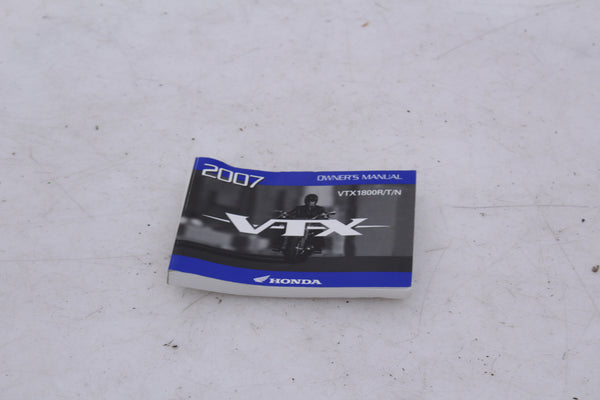 Owner's Manual Honda VTX1800R 02-07 OEM VTX 1800