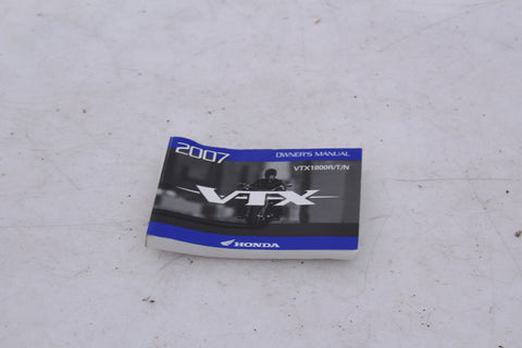 Owner's Manual Honda VTX1800R 02-07 OEM VTX 1800