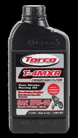 TORCO T-4MXR 4-STROKE RACING OIL 15W -40 LITER T671544CE