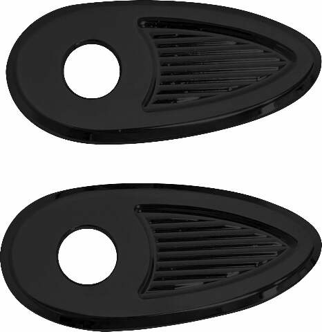 KODLIN USA FENDER STRUTS REAR INDICATOR ADAPTORS / COVER PLATES BLACK K68483