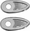 KODLIN USA FENDER STRUTS REAR INDICATOR ADAPTORS / COVER PLATES CHROME K68485