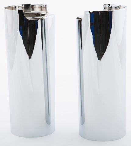 HARDDRIVE UPPR FORK TUBE CVRS CHROME +2