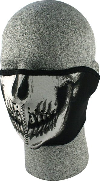 ZAN HALF FACE MASK GLOW-IN-THE-DARK SKULL WNFM002HG