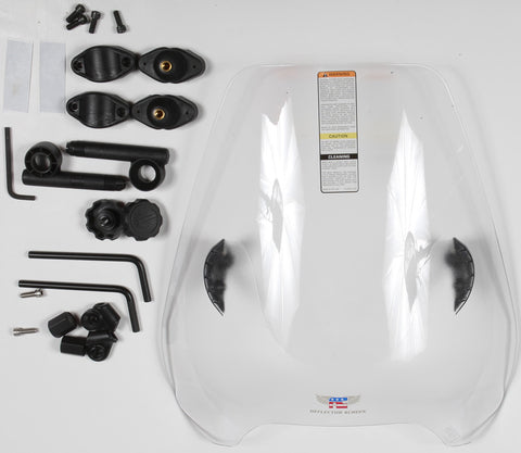 NATIONAL CYCLE DEFLECTOR SCREEN QUICKSET CLR 1.25