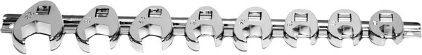 PERFORMANCE TOOL 8 PC MET CROW FOOT WRENCH SET W352