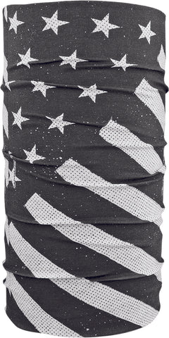 ZAN MOTLEY TUBE POLYESTER BLACK/WHITE FLAG T091