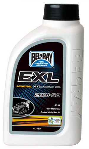 BEL-RAY EXL MINERAL 4T ENGINE OIL 20W-50 1L