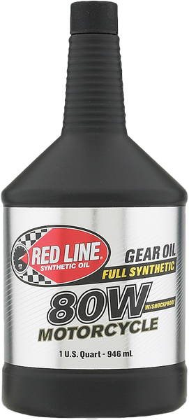RED LINE GEAR OIL W/SHOCKPROOF 80W 1QT 42704
