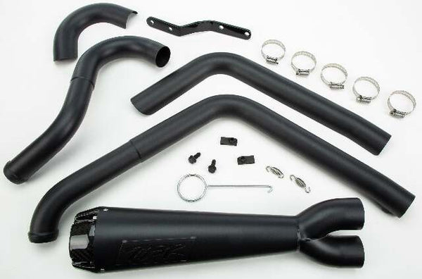 TBR COMP S 2IN1 EXHAUST DYNA BLACK W/CF END CAP 005-4280199-B