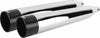 TBR COMP S SLIP-ON TOURING M8 CHROME W/BLACK END CAP 005-4560499D