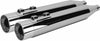 TBR COMP S SLIP-ON TOURING M8 CHROME W/POLISHED END CAP 005-4560499D-P