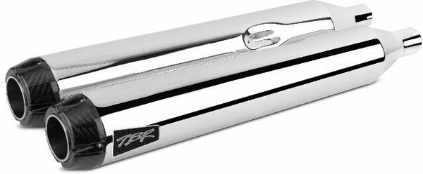 TBR COMP S SLIP-ON TOURING TC CHROME W/CF END CAP 005-3870499D