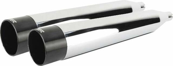 TBR COMP S SLIP-ON TOURING TC CHROME W/BLK ALUMINUM END CAP 005-4380499D
