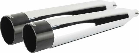 TBR COMP S SLIP-ON TOURING TC CHROME W/BLK ALUMINUM END CAP 005-4380499D