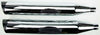 TBR COMP S SLIP-ON TOURING TC CHROME W/BLACK SLASH END CAP 005-4380499D-S