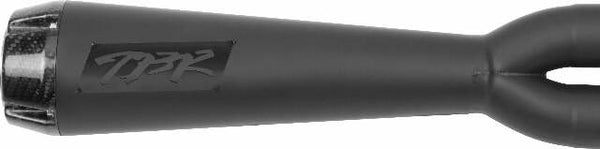 TBR COMP S 2IN1 EXHAUST FLSB/FLHC BLACK W/CF END CAP 005-4960199-BSG