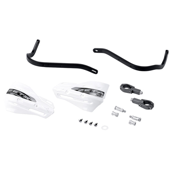 ZETA ARMOR HANDGUARD XC KIT FOR 28.6MM BAR BLACK/WHITE ZE72-5010