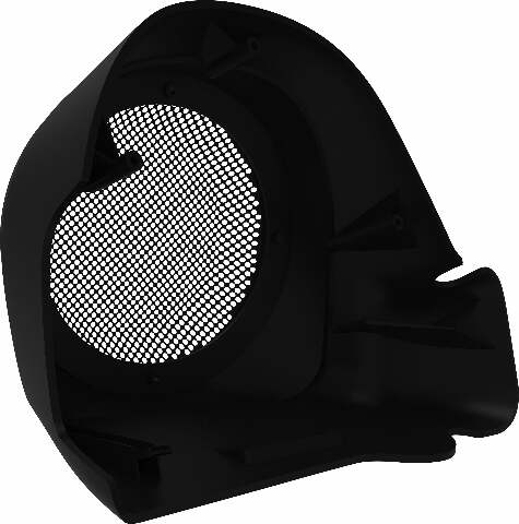SADDLE TRAMP LOWER FAIRING SPEAKER PODS FLH/FLT 14-UP BLACK 6.5 IN. BC-HDLFP