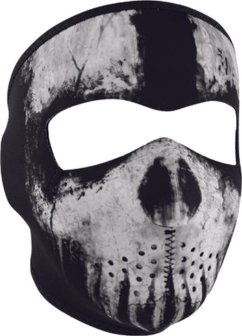 ZAN NEOPRENE FULL MASK SKULL GHOST WNFM409