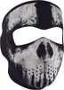 ZAN NEOPRENE FULL MASK SKULL GHOST WNFM409