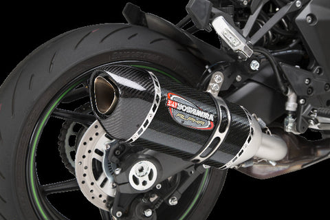 YOSHIMURA EXHAUST STREET ALPHA SLIP-ON SS/CF KAW 14161BP220