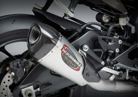 YOSHIMURA EXHAUST RACE ALPHA-T SLIP-ON SS-SS-CF WORKS 13141CP520