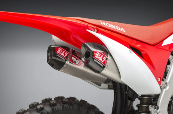 YOSHIMURA RS-9 HEADER/CANISTER/END CAP EXHAUST DUAL SYSTEM SS-AL-CF 22843AR520