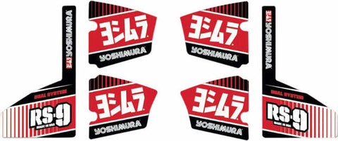 YOSHIMURA RS-9 MUFFLER DECAL SET 6/PCS RS9-NB004
