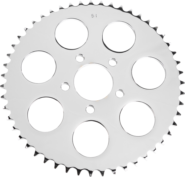 HARDDRIVE CHROME REAR SPROCKET 51T BIG TWIN 00-13 201654