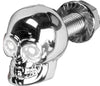 HARDDRIVE LIGHTED SKULL LIC PLATE SCREW WHITE H040081