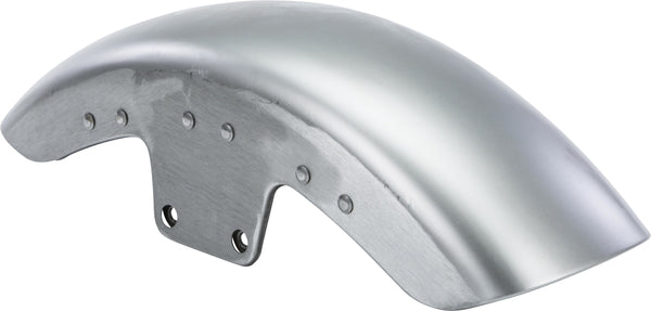 HARDDRIVE SLIM STYLE FRONT FENDER W/TRIM HOLES RAW STEEL 090367