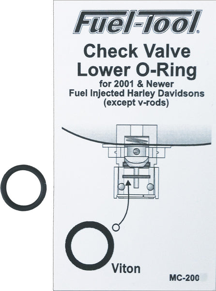 FUEL TOOL CHECK VALVE LOWER O-RING MC200