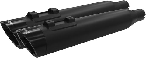 TBR COMP S SLIP-ON TOURING M8 BLACK W/SLASH BLACK END CAP 005-4560499D-BS