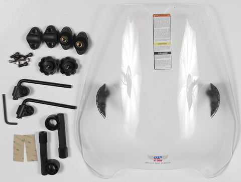 NATIONAL CYCLE DEFLECTOR SCREEN QUICKSET CLR 7/8