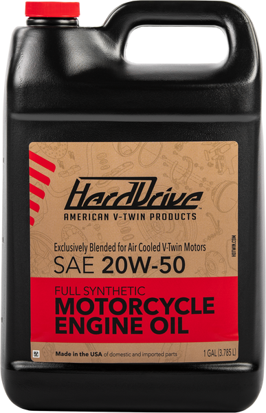 HARDDRIVE FULL SYNTHETIC ENGINE OIL 20W-50 1GAL 198490
